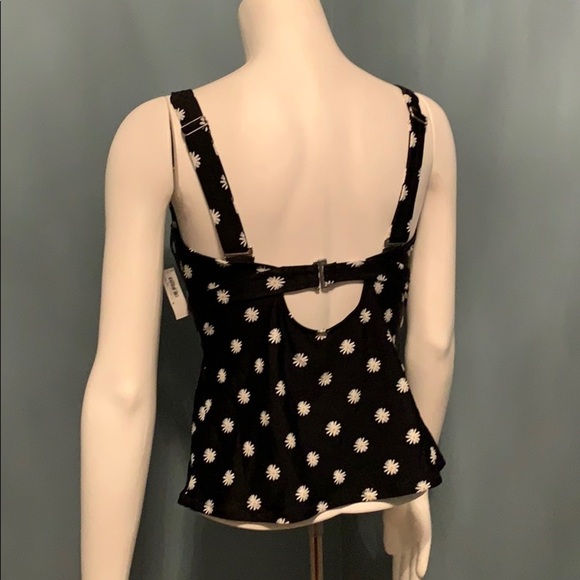 Old Navy Retro Daisy Print Tankini Top Medium NEW - Picture 4 of 4